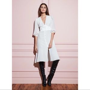 NWT Fleur du Mal Corset V Neck Dress